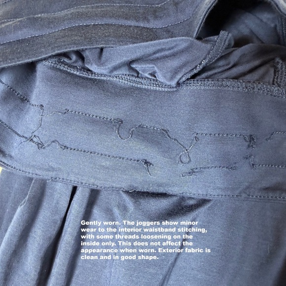 HONEYLOVE Navy BlissWear Blue Mesh Panel Cooling Lounge Pants Large Comfy‎ - Picture 9 of 9